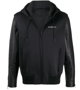 Givenchy Leather and Neoprene Jacket  Size EU50 - Retail USD 3.500 new w/tags - Picture 1 of 8