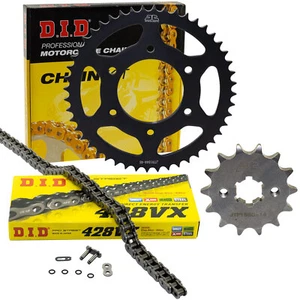 Juego de cadena cadena cadena X DID 428VX abierta para Yamaha MT 125 YZF-R 125 RE 2008-2019 - Imagen 1 de 5