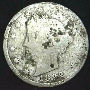 1892-P 5C Liberty Head Nickel 21lss1130