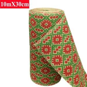 Time to Sparkle10Mx30CM Hessian Fabric Burlap Jute Roll Craft XMAS Wedding Decor - Picture 1 of 8
