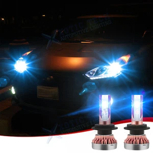 2x High Power Ice Blue 80W H7 2-SMD LED Bulbs For Daytime Running Fog Light DRL - Picture 1 of 11