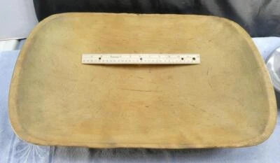 VINTAGE Hand Hewn Wooden Trencher Primitive Dough Bowl Primitive !! - Image 1 of 4