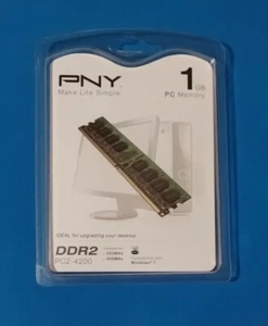 PNY 1GB PC2-4200 DDR2 Memory Module New - Picture 1 of 2