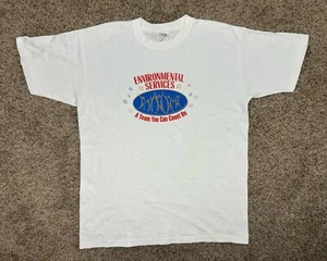 90s Vintage Shirt Men Size Large Environmental Services Spell Out Anvil -Read - Bild 1 von 10