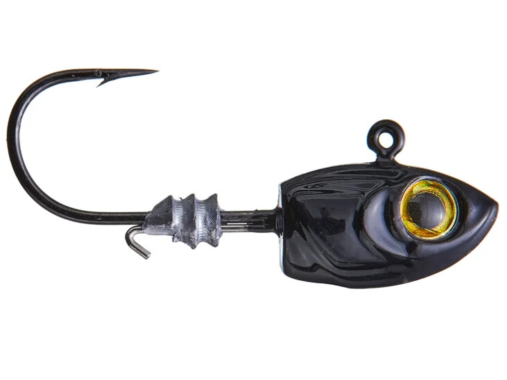 Weedless Jig Hooks Offset - 5 Per Pack, Choose 3.5g, 5g, 7g, Or 10g Weight For LRF & Predator Fishing
