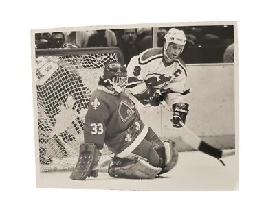 1988 МАРИО ГОССЕЛИН НХЛ ХОККЕЙ ТИП 1 ФОТО КИРК МЮЛЛЕР ВРАТАРЬ КВЕБЕК НОРДИКС  - Изображение 1 из 4