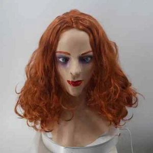 Realistic Latex mask Female Woman Face Halloween Latex Mask with Wig Lady # 1 - Picture 1 of 4
