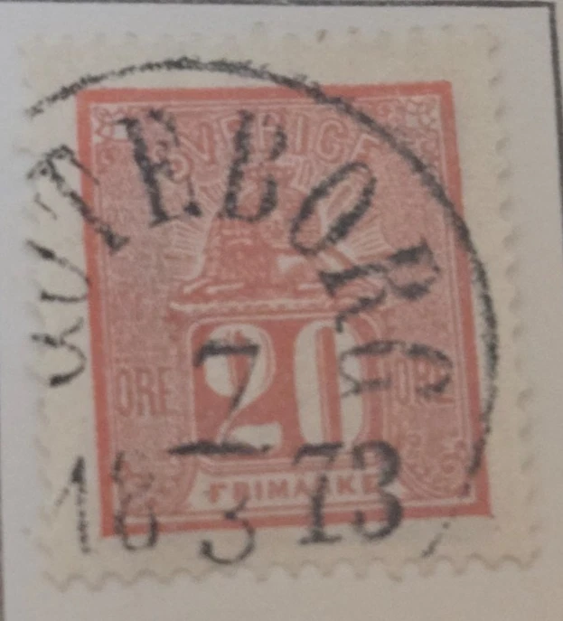 Stamp Sweden 1866 #16 used - Image 1 of 1