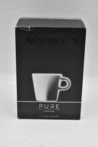 Nespresso PURE Collection Espresso Cups and Saucers Set of 2 - Picture 1 of 4
