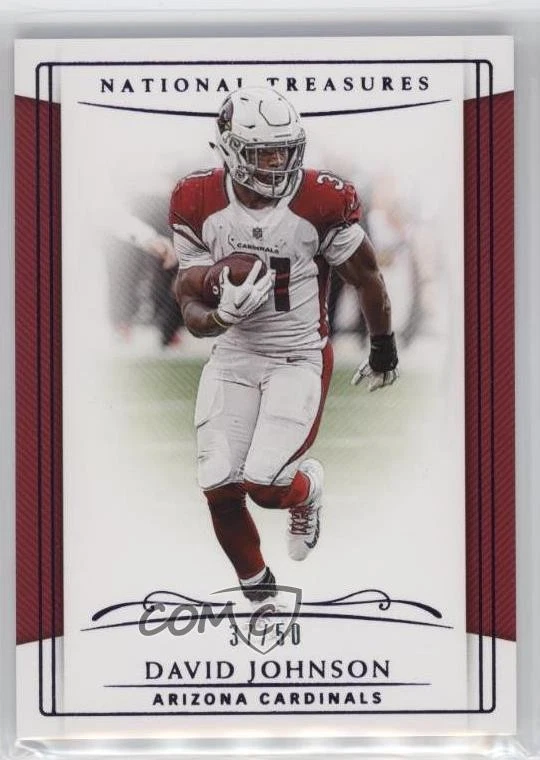 2018 Panini National Treasures Purple /50 David Johnson #6 - Image 1 of 2