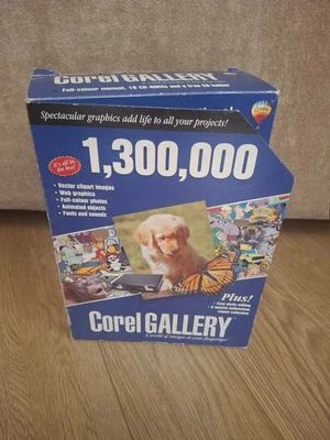 Corel Gallery Clipart Fonts, Images, Sounds Library - 16 CD-ROMs - 90s Nostalgia - Image 1 of 4