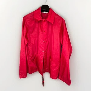 BSA Red Jacket Size Large w/ Snaps Patch 16th World Jamboree 87-88 Austr. CR-208 - Picture 1 of 5