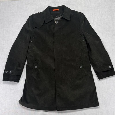 Abrigo de pana Tallia para hombre verde oliva acolchado forrado chaqueta talla pecho 47" Foto 1 de 4