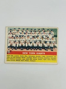 Vintage 1956 Topps New York Giants #226 Team Card RARE - Picture 1 of 3