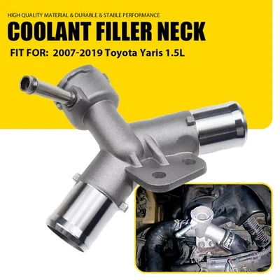 Manguera de cuello de llenado de refrigerante de motor de automóvil de 1,5 L apta para Toyota Yaris 2007-2019 aluminio Foto 1 de 4