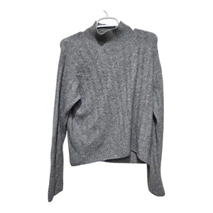 J.Crew Women’s Small Gray Supersoft Ribbed Mockneck Sweater Merino Wool Alpaca - Picture 1 of 11