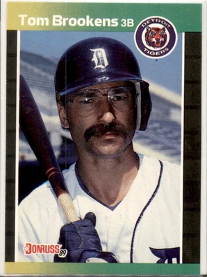 1989 Donruss Tom Brookens Detroit Tigers #508 - Image 1 of 2