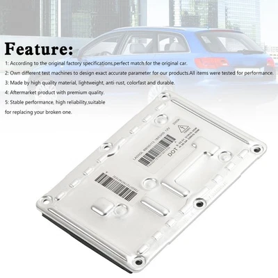 Headlight HID Ballast Control Unit Module 4 PIN 3D0907391B Für Audi A4 Volvo, - Bild 1 von 4
