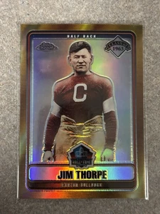 2006 Topps Chrome #HOFT-JT Jim Thorpe Hall of Fame Tribute Refractor /100 - Picture 1 of 2