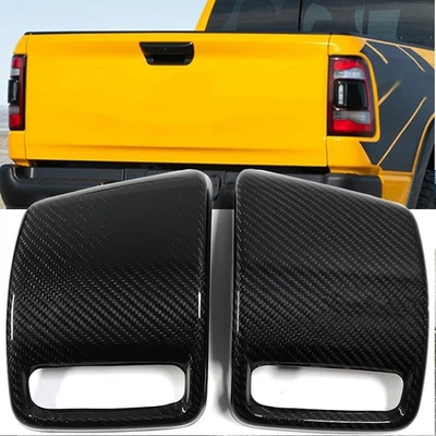 2X For Dodge Ram 1500 2019-2024 ABS Rear Tail Light Cover Taillight Lamp Trim Foto 1 de 4
