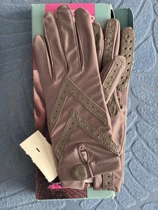 Guantes Isotoneros Aris De Colección Marrón Camel Sin Forro Cuero Detalle Talla Única Nuevos en Caja Nuevos - Imagen 1 de 7