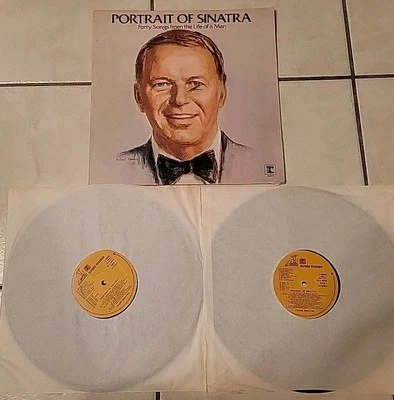 Portrait of Sinatra Forty Songs from the Life of a Man 1977 2x LP UK Import  - Image 1 of 4