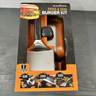 Blackstone Press & Sear Burger Kit Espátula Spice Smash Burger Press Novo Na Caixa - Imagem 1 de 3