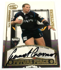 2005 SELECT NRL POWER FUTURE FORCE SIGNATURE CARD FF10 GARRET CROSSMAN-PANTHERS