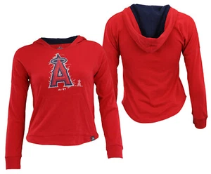 Majestic MLB Youth Girls Los Angeles Angels The Closer Pullover Hoodie - Picture 1 of 6