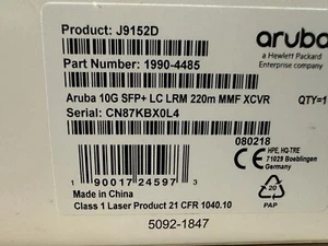 J9152D  HPE Aruba - SFP+ transceiver module - 10 GigE - Brand New Sealed - Picture 1 of 1
