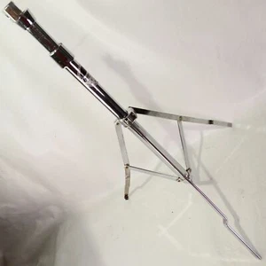 Ludwig Stativ Becken Ständer Basis + Tube Chrom Single-Braced Teil Schwarz/Weiß - Bild 1 von 4