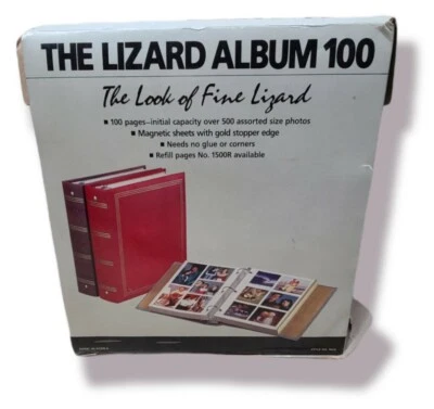 Фотоальбом The Lizard из коллекции Galleria с 3 магнитными кольцами 100 страниц новый из старых запасов - Изображение 1 из 2