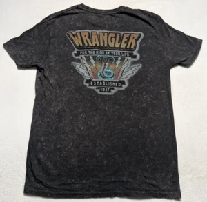 Camiseta Wrangler Mediana Lavado Ácido Gráfico Cobra Ligera 100% Algodón - Imagen 1 de 8