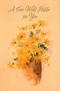 Vintage GET WELL SOON Card, "Painted Floral Bouquet" by American Greetings + ✉ - Picture 1 of 6