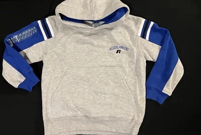 Vintage Russell Athletic Hoodie Sweatshirt Boys Small Youth Cotton Blend New - Image 1 of 4