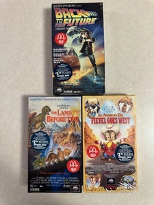 Back To The Future, Land Before Time, Fievel Goes West McDonalds Promo MCA STAMP - Picture 1 of 9