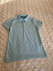 WOMENS RLX RALPH LAUREN PULLOVER GOLF POLO SHIRT SZ S STRIPE SNAPS WINDMILL - Picture 1 of 11
