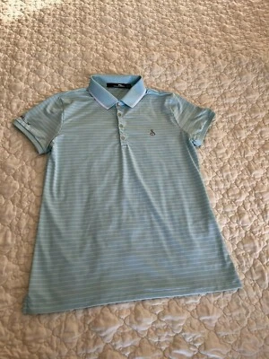 WOMENS RLX RALPH LAUREN PULLOVER GOLF POLO SHIRT SZ S STRIPE SNAPS WINDMILL  - Изображение 1 из 4