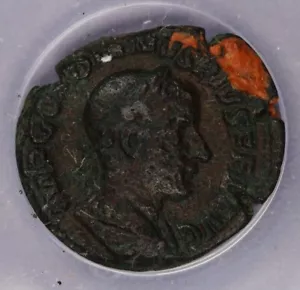 AD 240 Roman Ancient - Gordian III, AD 328-244 AE AS, Rome Mint, ANACS VF25 b-4 - Picture 1 of 4