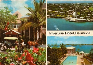 Bermuda Inverurie Hotel Postcard. Vintage 80s Old Post Card - Picture 1 of 2