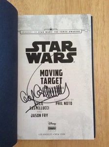 SIGNED by Cecil Castellucci - Star Wars Moving Target A Princess Leia HC + Pic - Picture 1 of 11