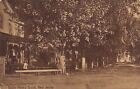South Penns Grove NJ Homes on Street~Girl by Wought-Iron Fence~Man on Bench 1911