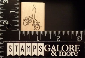 A Muse Rubber Stamps 7-6065C DANCE SHOES BALLERINA SLIPPERS #1471 - Picture 1 of 2