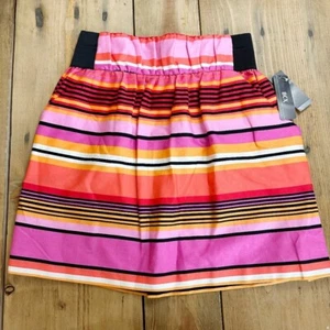 Neu mit Etikett BCX Minirock gestreift pink schwarz orange M Junior - Bild 1 von 6