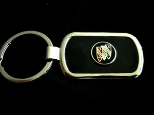Buick Black Onyx w/ Silver Trim Key Chain-Free Engraving on back - Bild 1 von 4