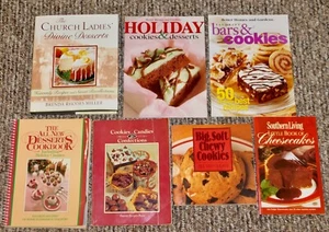 Dessert Cookbook Cookies+ LOT 7 Better Homes Southern Living+ Christmas Holiday - Imagen 1 de 4