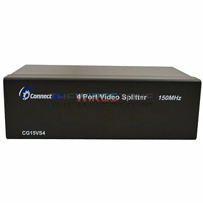 SVGA VGA 5 Port Splitter 1 in 4 out Amplifier Box 150MHz, 1 Video into 4 Monitor - Image 1 of 3