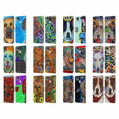 OFFICIAL MAD DOG ART GALLERY DOGS 2 LEATHER BOOK CASE FOR ASUS ZENFONE PHONES - Image 1 of 4