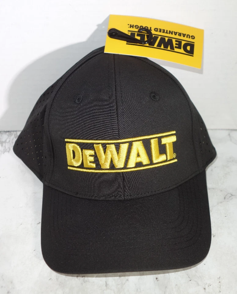 DEWALT Mojave CoolPro Black Snapback Hat – Water-Repellent One Size Men’s