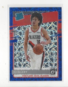 2020-21 Donruss Optic Blue Velocity #195 CJ Elleby RR RC Rookie Blazers